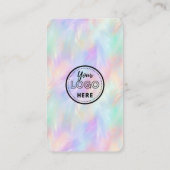 Iriserende Opal Stijlvolle QR Code Verbind met ons Visitekaartje (Achterkant)