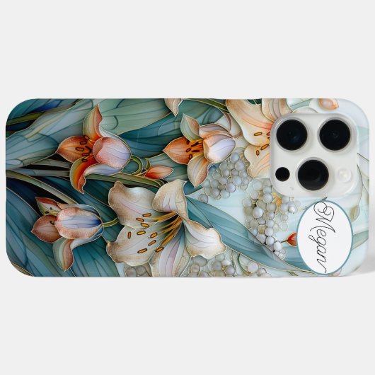 Iriserende oranje witte lelies Case-Mate iPhone case (Achterkant (horizontaal))