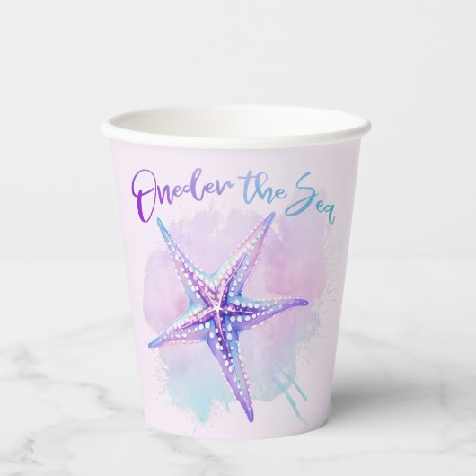 Iriserende Paarse zeesterren "Oneder" Zeeen bekers (Voorkant)