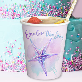 Iriserende Paarse zeesterren "Oneder" Zeeen bekers