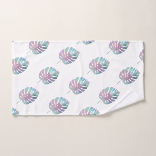 IRISERENDE PALM BADKAMER HANDDOEK SET (Handdoek)