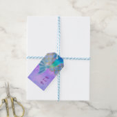 Iriserende Parel Glans Zeemeermin Verjaardagsfeest Cadeaulabel (Met Touw)