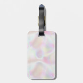 Iriserende Parel Opal Holografische Trendy Bagagelabel (Achterkant verticaal)