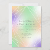 Iriserende pastel diamant geïnspireerd modern kaart (Voorkant)