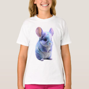 Iriserende Pastel Waterverf Sterrenstelsel Chinchi T-shirt