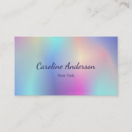 Iriserende pastelkleuren visitekaartje