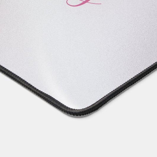 Iriserende Pearlescent Monogrammed Desk Mat (Hoek)