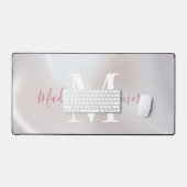 Iriserende Pearlescent Monogrammed Desk Mat (Keyboard & Muis)
