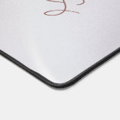 Iriserende Pearlescent Monogrammed Desk Mat (Hoek)