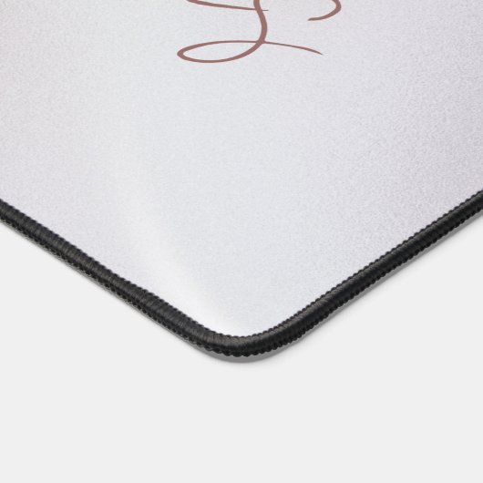 Iriserende Pearlescent Monogrammed Desk Mat (Hoek)