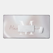 Iriserende Pearlescent Monogrammed Desk Mat (Keyboard & Muis)