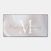 Iriserende Pearlescent Monogrammed Desk Mat (Voorkant)