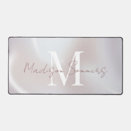 Iriserende Pearlescent Monogrammed Desk Mat