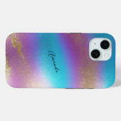 Iriserende regenboogglam Case-Mate iPhone case (Achterkant (horizontaal))