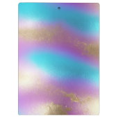 Iriserende regenboogglam klembord (Achterkant)