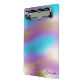 Iriserende regenboogglam mini klembord (Angled2)