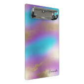 Iriserende regenboogglam mini klembord (Schuin)