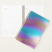 Iriserende regenboogglam planner (Display)