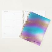 Iriserende regenboogglam planner (Display)