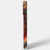 iriserende rode Abstracte werveling Case-Mate iPhone Case (Achterkant / Links)