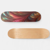 iriserende rode Abstracte werveling Persoonlijk Skateboard (Horizontaal)