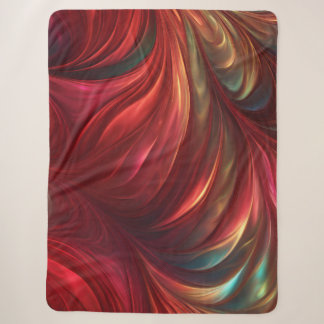 iriserende rode Abstracte werveling Sherpa Deken