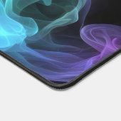 Iriserende rook op zwart bureaumat (Hoek)