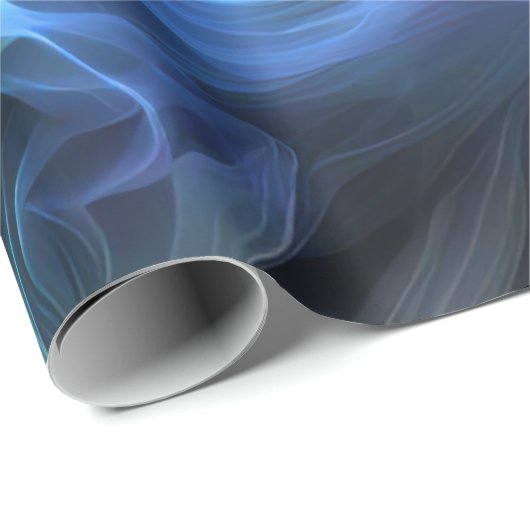 Iriserende rook op zwart cadeaupapier (Rol Hoek)