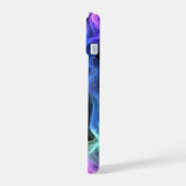 Iriserende rook op zwart iPhone 15 case (Linkerkant)