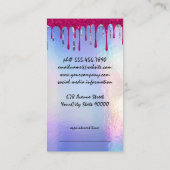 iriserende shimmer | Haarsalon Beauty Logo Afsprakenkaartje (Achterkant)