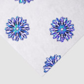 Iriserende Sneeuwvlokken Kerstmis Chanoeka Gift Wr Tissuepapier (Detail)