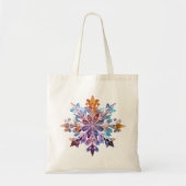 "Iriserende sneeuwvlokken Tote Bag (Voorkant)