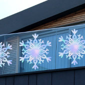 iriserende sneeuwvlokvensterklemming raamsticker