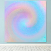 Iriserende Spiraal Canvas Afdruk (Insitu (Houten vloer))