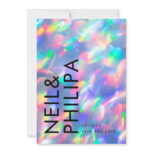 Iriserende Ultra Moderne Vette Namen niet Foto