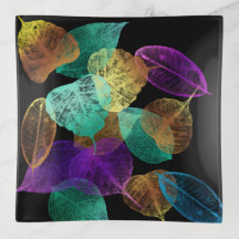 Iriserende vallende bladeren