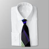 Iriserende veelkleurige strepen stropdas (Gebonden)