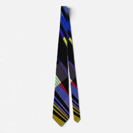 Iriserende veelkleurige strepen stropdas
