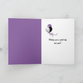 Iriserende verjaardagsbellen op zwart kaart (Binnen)