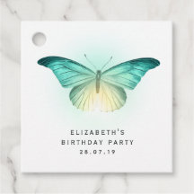  iriserende vlinder en damast