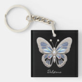 iriserende vlinderelegantie sleutelhanger (Voorkant)