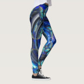 Iriserende vlinders op rimpelige leggings (Rechts)