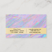 Iriserende Vloeistof Visitekaartje (Achterkant)