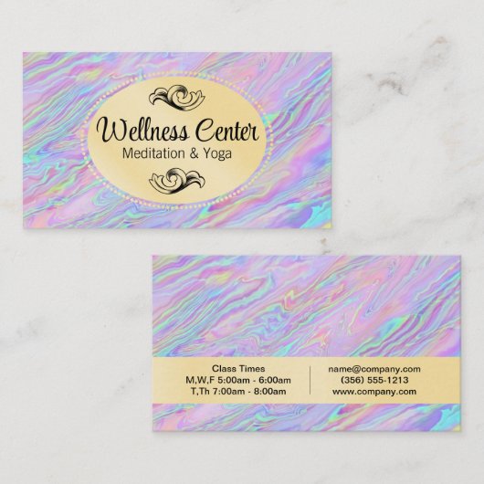 Iriserende Vloeistof  Visitekaartje (Voorkant / Achterkant)