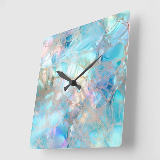 Iriserende wandklok (Hoek)