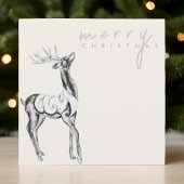Iriserende Waterverf rendieren Vrolijk kerstfeest Feestdagenkaart