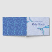iriserende Waterverf zeemeermin Paarse Baby shower Gastenboek (Volledig)