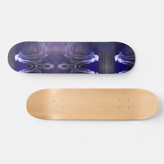 Iriserende witte kwal, 7 3/4 "Skateboard Deck Persoonlijk Skateboard (Horizontaal)