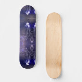 Iriserende witte kwal, 7 3/4 "Skateboard Deck Persoonlijk Skateboard (Voorkant)