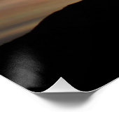 Iriserende wolken over Pikes Peak Silhouette Perfect Poster (Hoek)